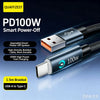 PD100W Smart Power-Off USB-A auf Type-C Kabel für schnelles Laden
