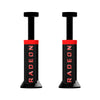 Black adjustable bracket designed to support and prevent graphics card sag.