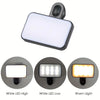 Three versions of a portable LED light are shown: White LED High, White LED Low, and Warm Light.
