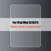 Klares gehärtetes Schutzglas für iPad Mini 6 (2021) Modell A2567/A2568/A2569