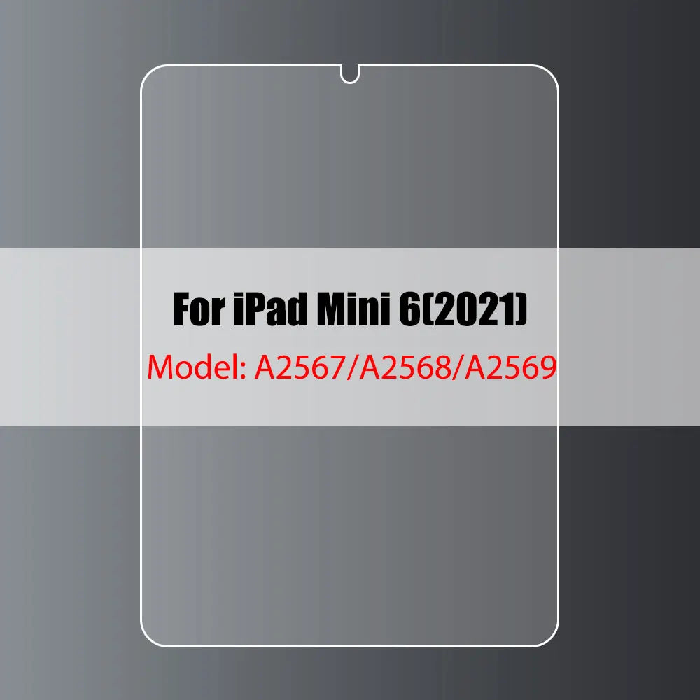 Klares gehärtetes Schutzglas für iPad Mini 6 (2021) Modell A2567/A2568/A2569
