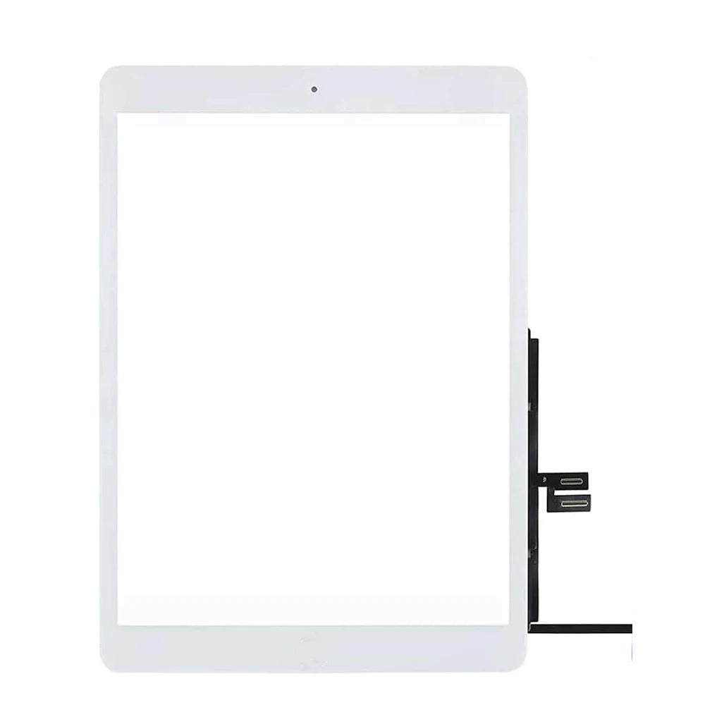 Weißes Tablet-Display mit einem schwarzen Digitizer-Ersatz an der Seite.