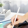 A hand draws on an iPad screen featuring a detailed illustration, demonstrating high touch sensitivity with a 0.15mm PET film
