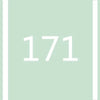A light green rectangular background with a vertical gray stripe and the number 171 in white font.