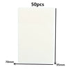 A rectangular sheet of white transparent sticky notes with dimensions 70mm by 95mm.