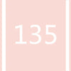 A pink background with the number 135 displayed in white font.