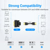 محول يوضح التوافق بين واجهتي DVI و HDMI للأجهزة المختلفة مثل الحواسيب المحمولة وأجهزة العرض والشاشات