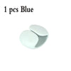 One blue silicone cable organizer clip.