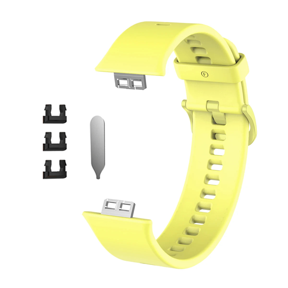Geliges Silikonarmband für einen Fitness-Tracker mit verschiedenen Komponenten