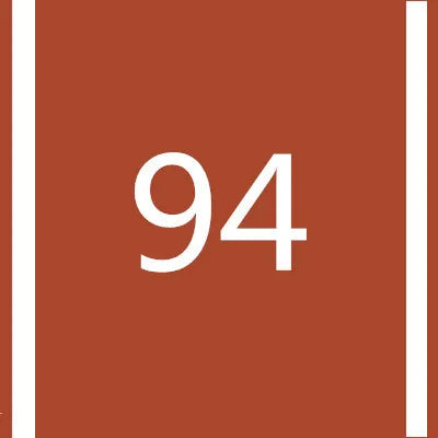 A square brown marker with the number 94 printed in white.