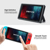 A hand touches a black tablet displaying the SWITCH logo, highlighting its smooth touch sensitivity.