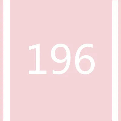 A pink background with the number 196 written in white.
