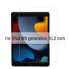 Tempered glass screen protector for a 9th generation 10.2 inch iPad with a clear protective film applied.