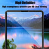 A tablet displaying a high-definition scenic landscape with mountains, water, and reflections.