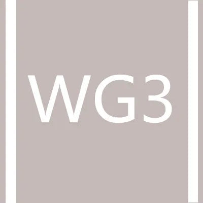 White text WG3 on a light gray background.