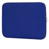 Funda de portátil de algodón azul real y delgada para cuadernos y tabletas.