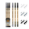 A set of three fine-tip twin markers for watercolor art, shown in various shades and packaging.