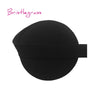 Black bristleglass hair tie with a black elastic band.