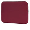 Funda delgada de algodón color borgoña intenso para portátiles, cuadernos y tabletas.