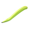 A bright lime green magnetic staple remover with a push-button action.