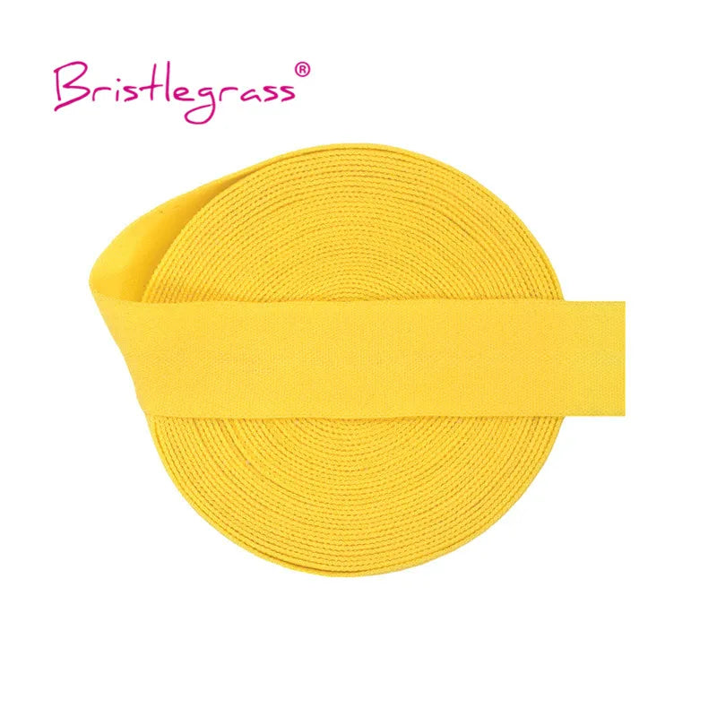 Yellow Bristleglass adjustable spandex elastic hair ties and trims rolled up