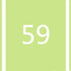 A light green square background with a vertical white stripe and the number 59 in white.