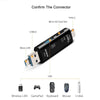 A black 5-in-1 OTG card reader device showing various ports including USB, Type-C, Micro SD Card Slot, and Micro-USB.