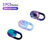 Three purple and blue starry sky series privacy webcam cover stickers for laptops