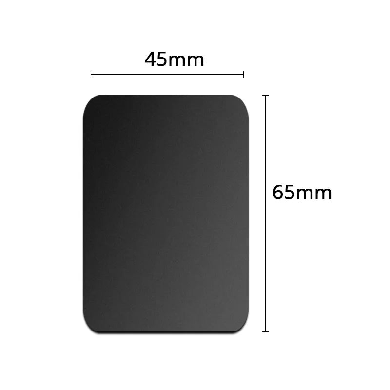A black rectangular magnetic mount plate measuring 45mm by 65mm.