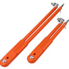 Orange adjustable woodworking marking compass with pencil holder tool