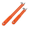 Orange adjustable woodworking marking compass with pencil holder tool