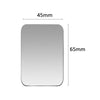 A rectangular, silver magnetic mount plate with dimensions 45mm by 65mm.