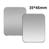Two rectangular silver magnetic mount plates, measuring 35x45mm.
