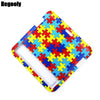 Buntes Puzzle-Teil-Muster-Lanyard-Ring für ID-Karten und Handys