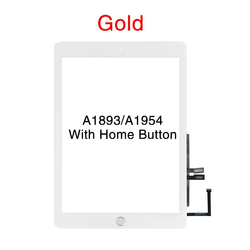 Gold LCD Touch Screen Digitizer for iPad 2018 with Home Button