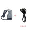 Black universal laptop power adapter with EU plug and cable.