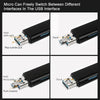 Demonstration of a micro can freely switching between different interfaces in the USB interface