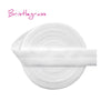 A roll of white Bristlegrass elastic hair ties and trims.
