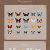 A collection of butterfly wings PET stickers in various colors and patterns for scrapbooking and journaling