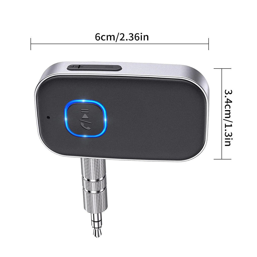 Bluetooth 5.0 Car Audio Adapter with Microphone