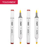 A set of four Touchnew dual-tip alcohol art markers for drawing and manga.