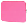 Funda delgada de algodón rosa brillante para portátiles y tabletas.