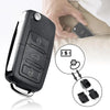 A black realistic fake car key hidden safe with a secret compartment and various keys.