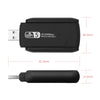 Adaptateur USB sans fil WiFi 5 AC1200Mbps noir avec ses dimensions.