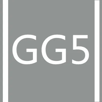 White text GG5 on a gray background.