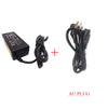 Adaptador de corriente universal negro para laptop, con cable y enchufe, para carga.