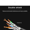 Nahaufnahme eines abgeschirmten Ethernet-Kabels mit zinniertem Kupferleiter, Aluminiumfolie und PVC-Überzug für verbesserte S
