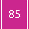 A magenta square background with the white number 85 centered on it.