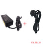 Adaptador de corriente universal para portátil negro con enchufe y cable del Reino Unido
