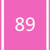 A pink square background with the white number 89 centered.